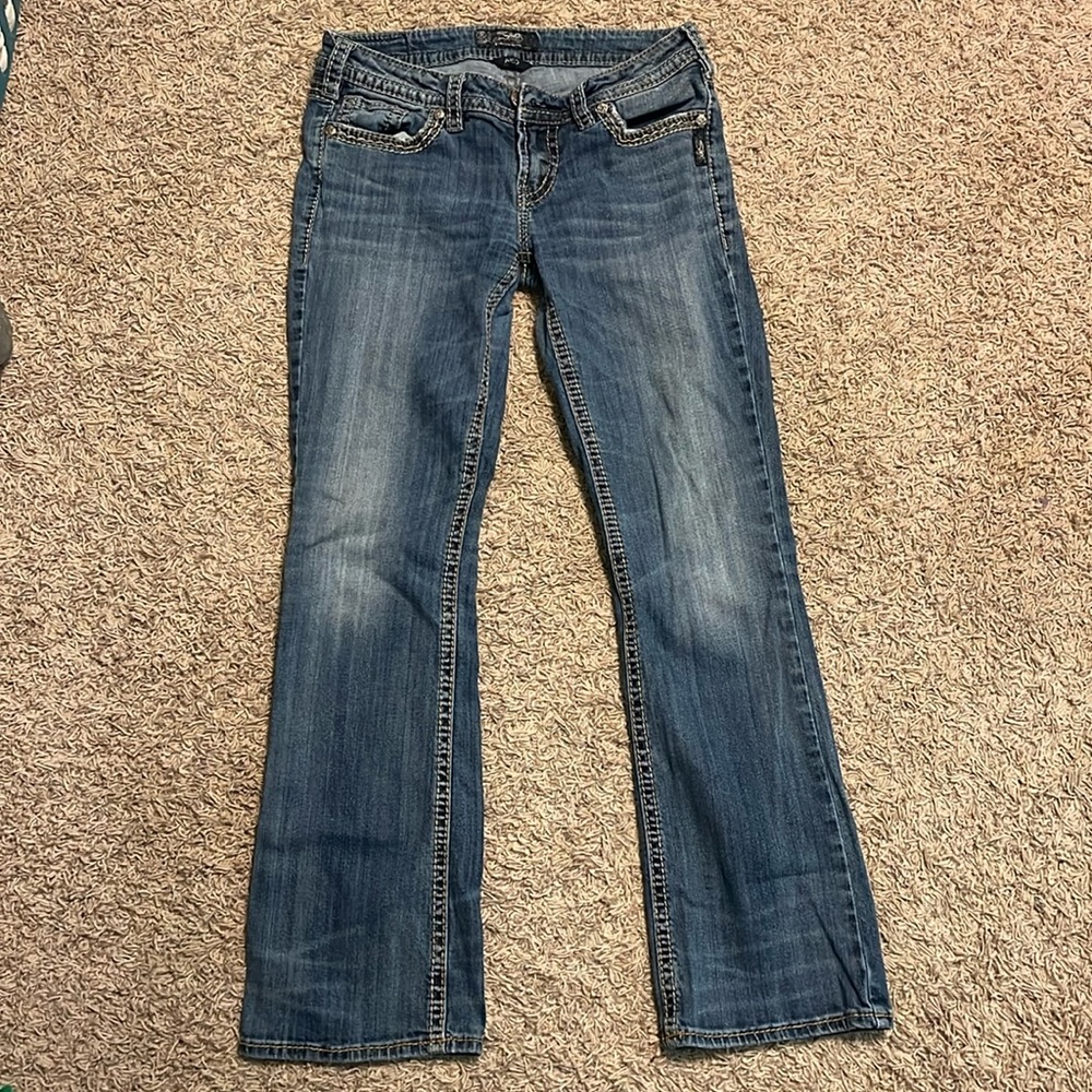 Silver jeans
